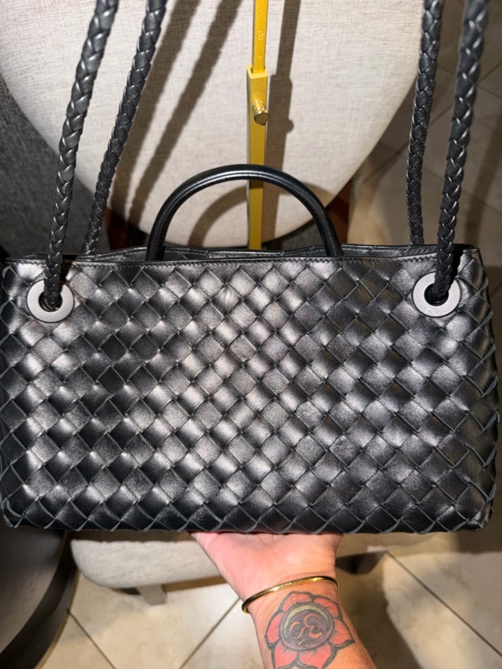 BOTTEGA VENETA East West Andiamo silver hardware brand new intricato - Picture 2 of 16